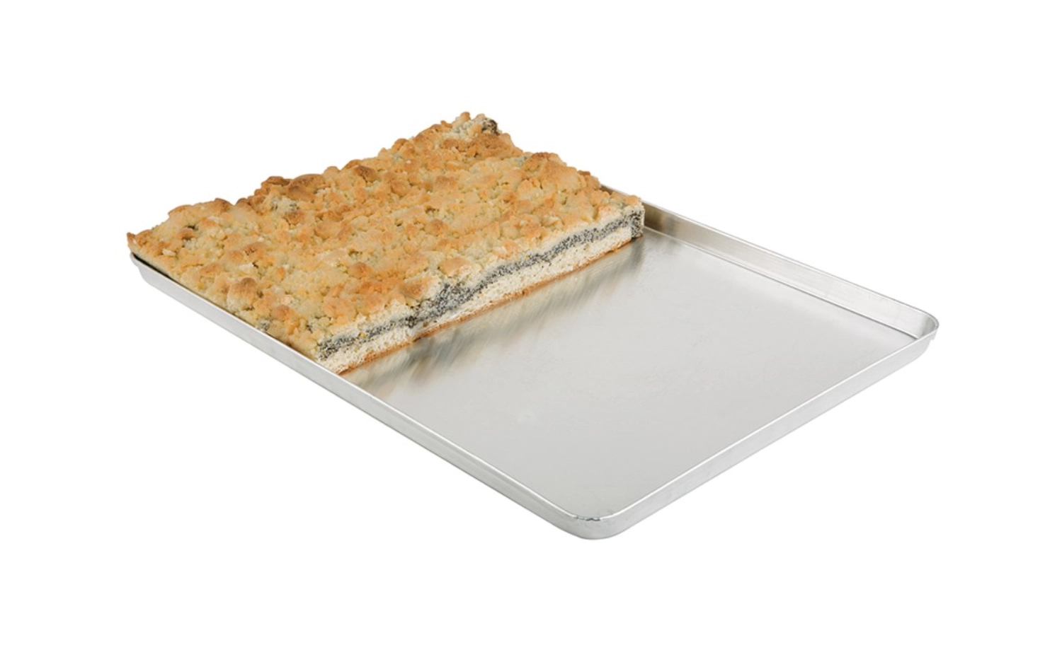 Kuchenblech Silber, ca. 40x25cm, H2cm