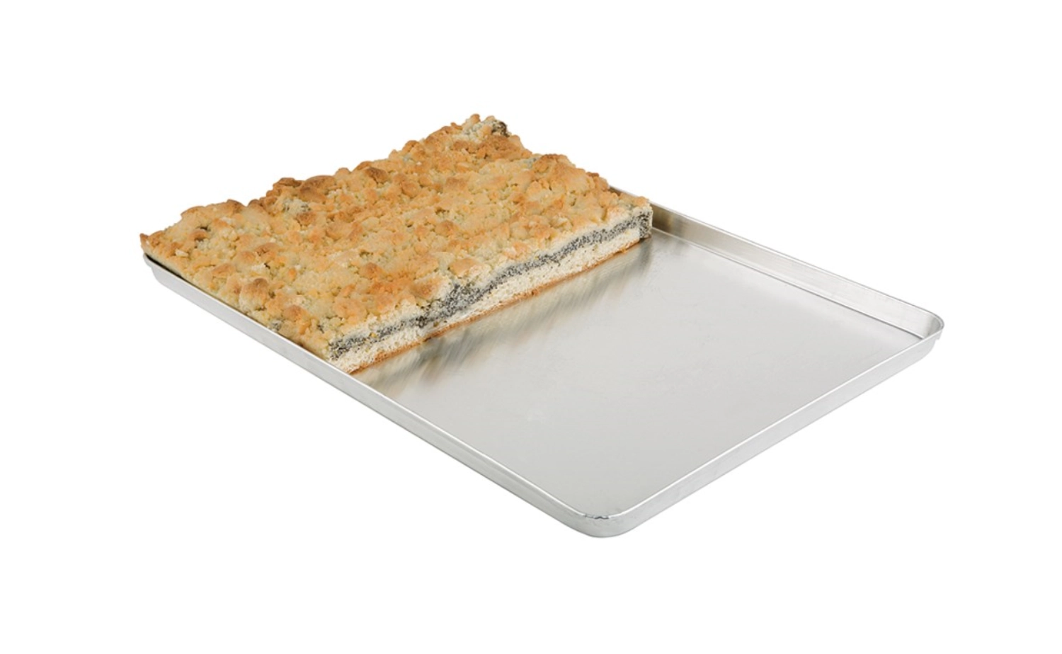 Kuchenblech Silber, ca. 48x32cm, H2cm