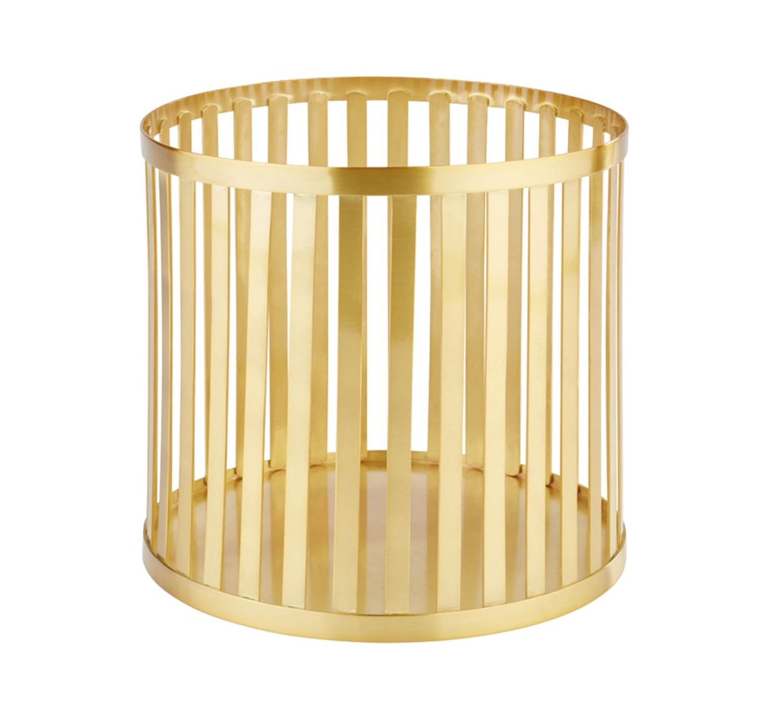 Korb/Ständer D21cm H20cm Gold