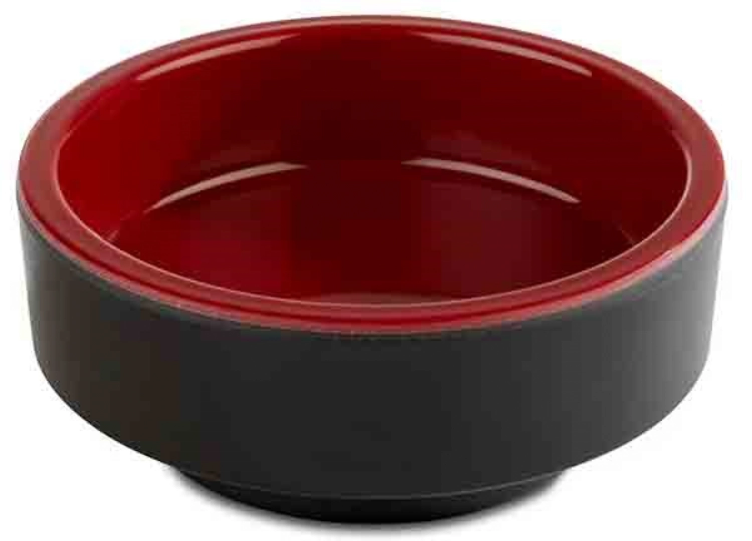 Asia Plus Bento Box D7.5cm H3cm schwarz/rot