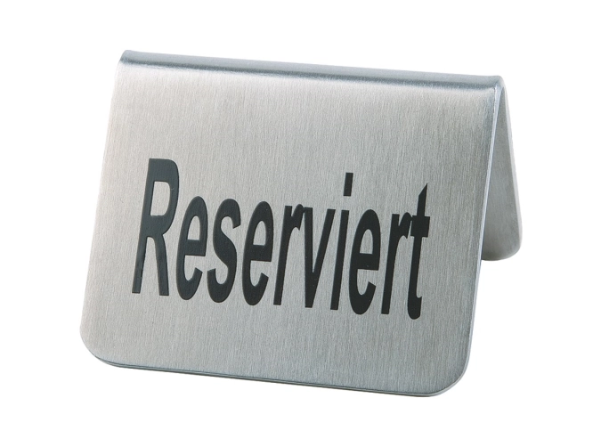 2er Set Tischschild Reserviert, 5.5x5cm, H3.5cm