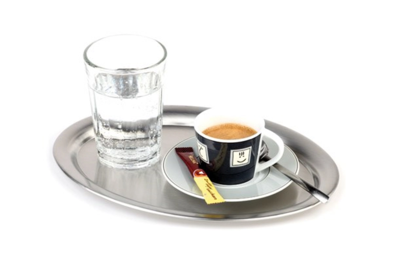 Serviertablett Kaffeehaus, ca. 29x22cm, oval