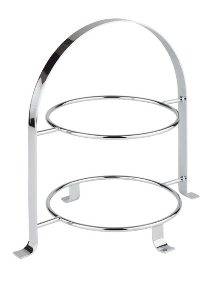 Serviergestell für 2 Teller max.D27cm, innerer Ring D18cm