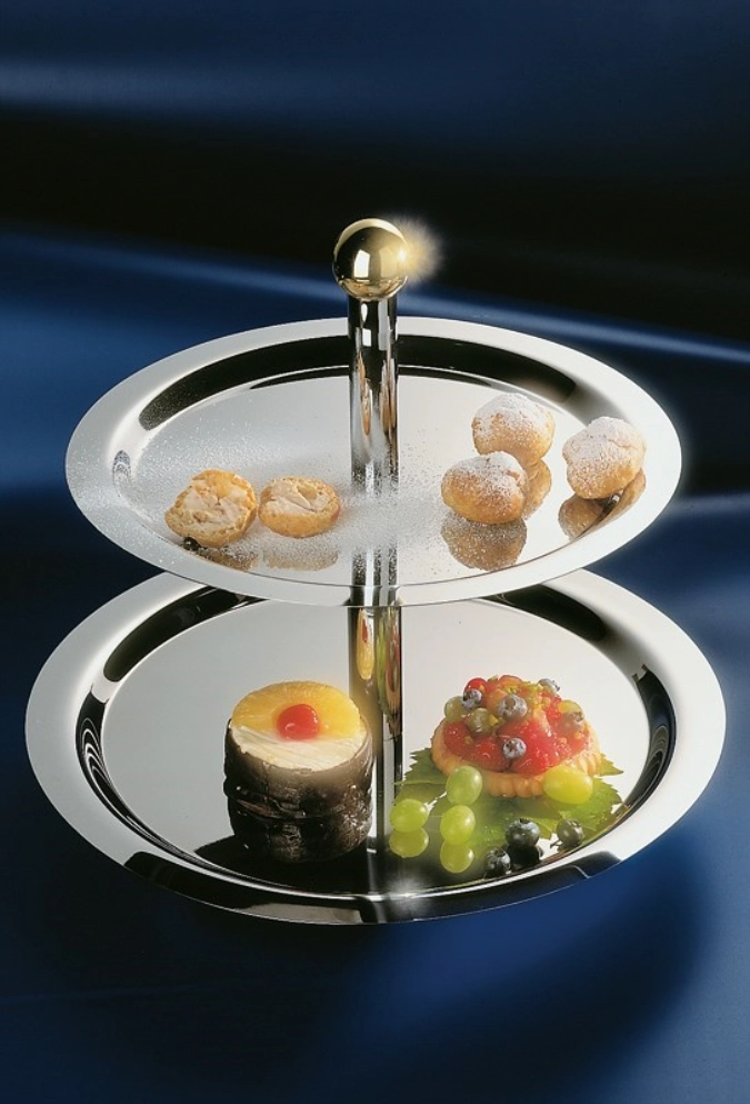 Etagère Finesse, 2-stufig, ca. D38/32cm, H30cm,