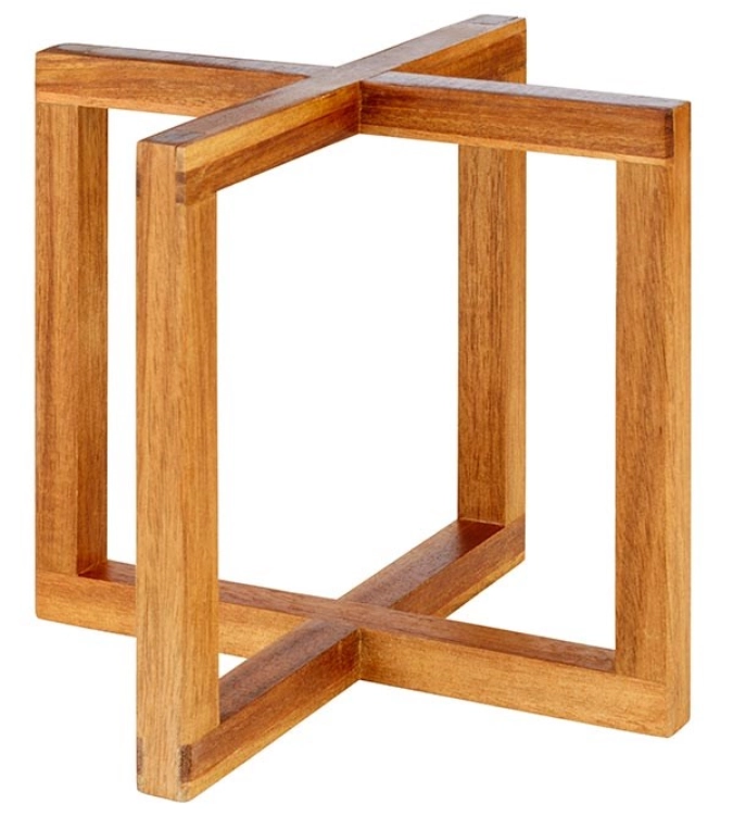 Buffetständer Wood 20x20cm H17.5cm, Akazienholz natur