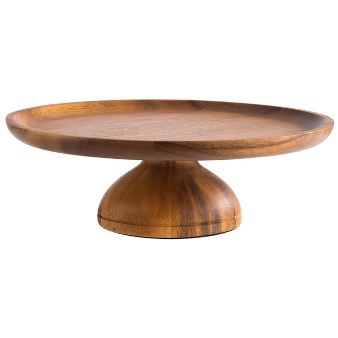 Présentoir à gâteaux acacia