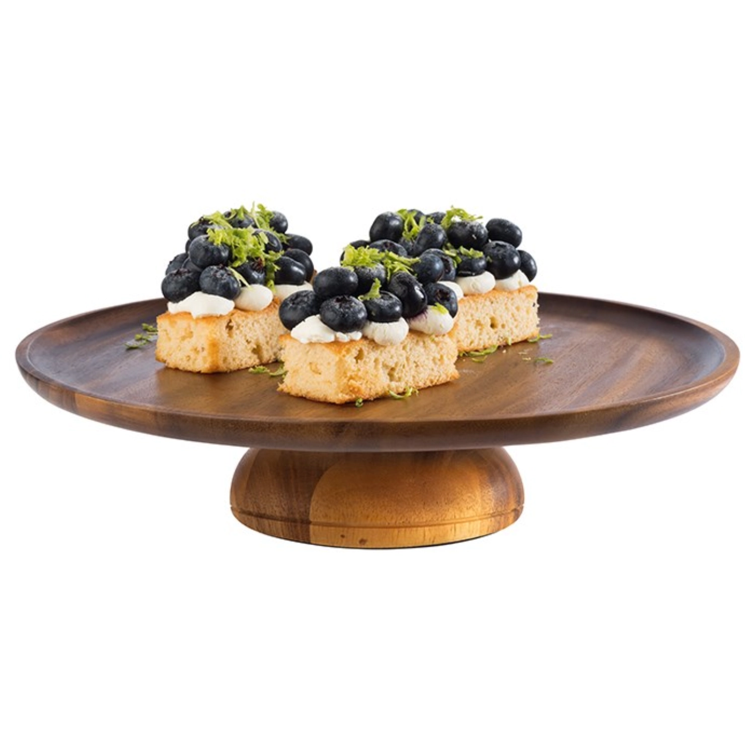Présentoir à gâteaux acacia