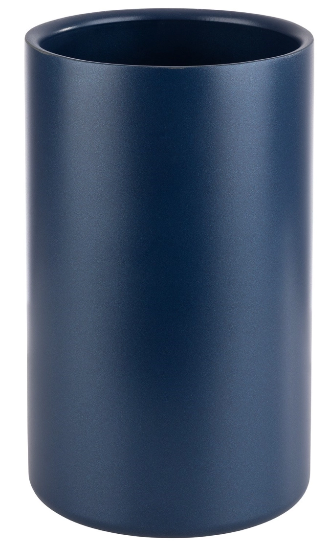 Rafraîchisseur de bouteille double paroi, D12cm, H20cm, bleu