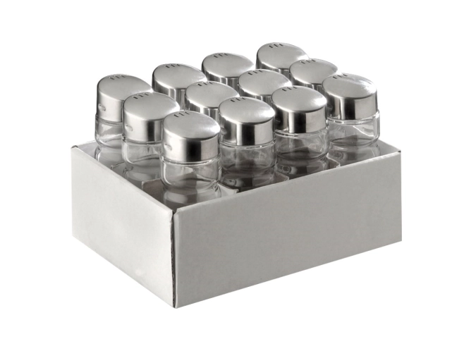 Jeu de 12 salières/poivrières