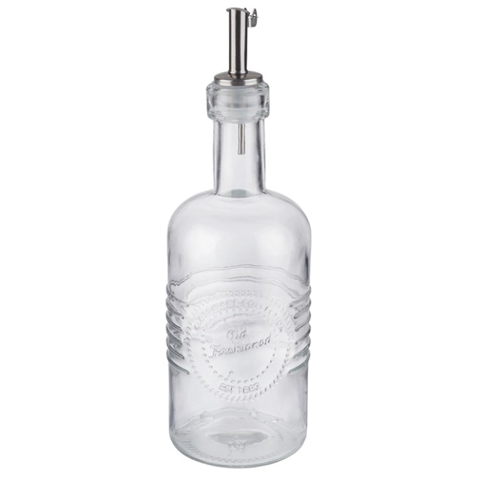 Bouteille d´huile et vinaigre old fashioned