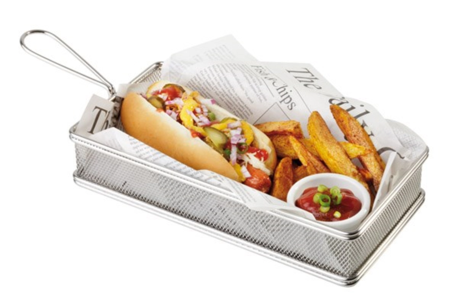 Paniers inox pour le service sur table