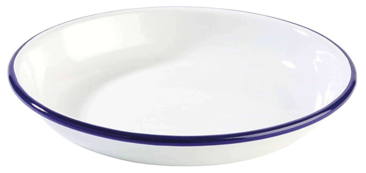 Teller tief 22cm ENAMELWARE, weiss