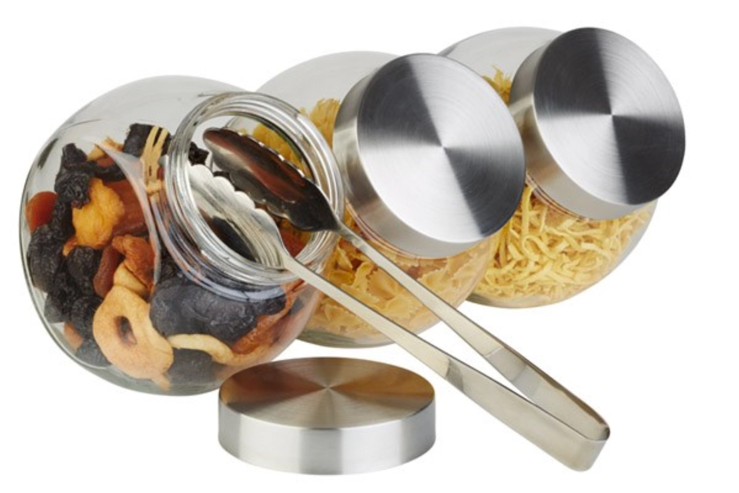 Vorratsdose Glas 1lt. mit Deckel, 12.5x19cm H18cm