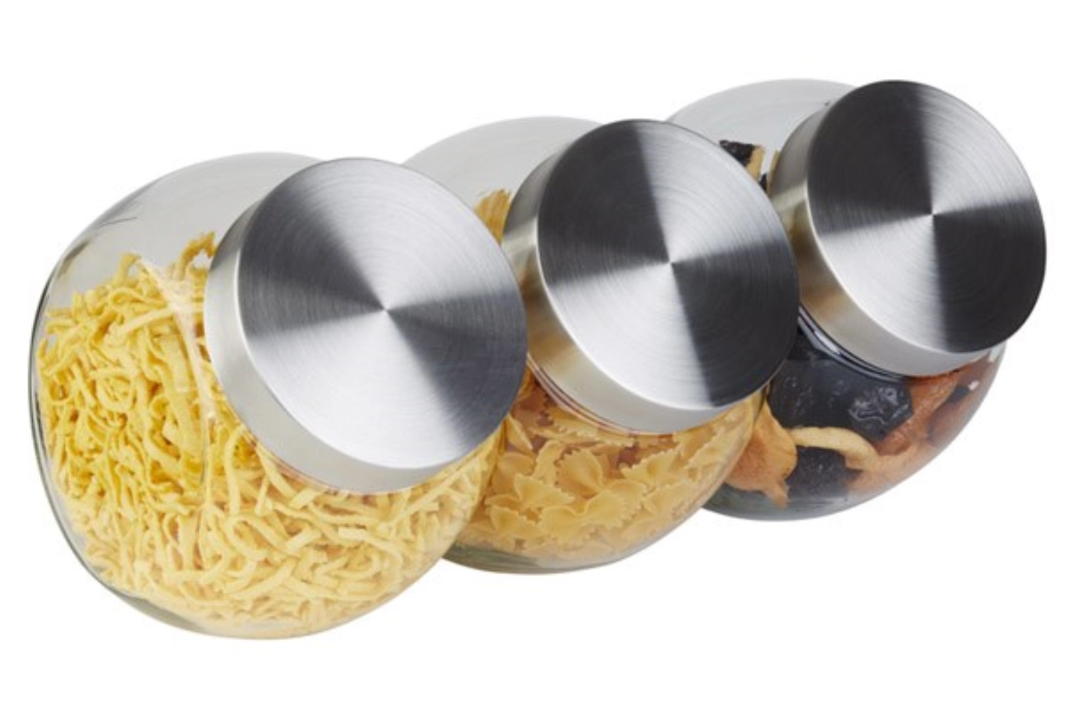 Vorratsdose Glas 1lt. mit Deckel, 12.5x19cm H18cm