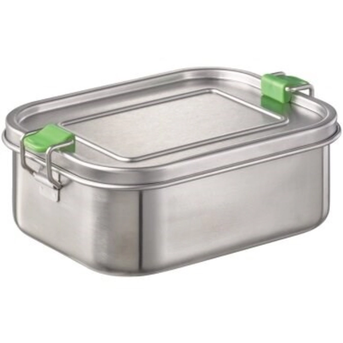 Lunchbox acier inoxydable M 18.5x13.5cm, H6.5cm, 0.8 l