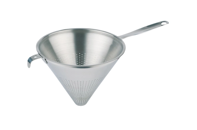 Spitzsieb, Edelstahl. matt poliert