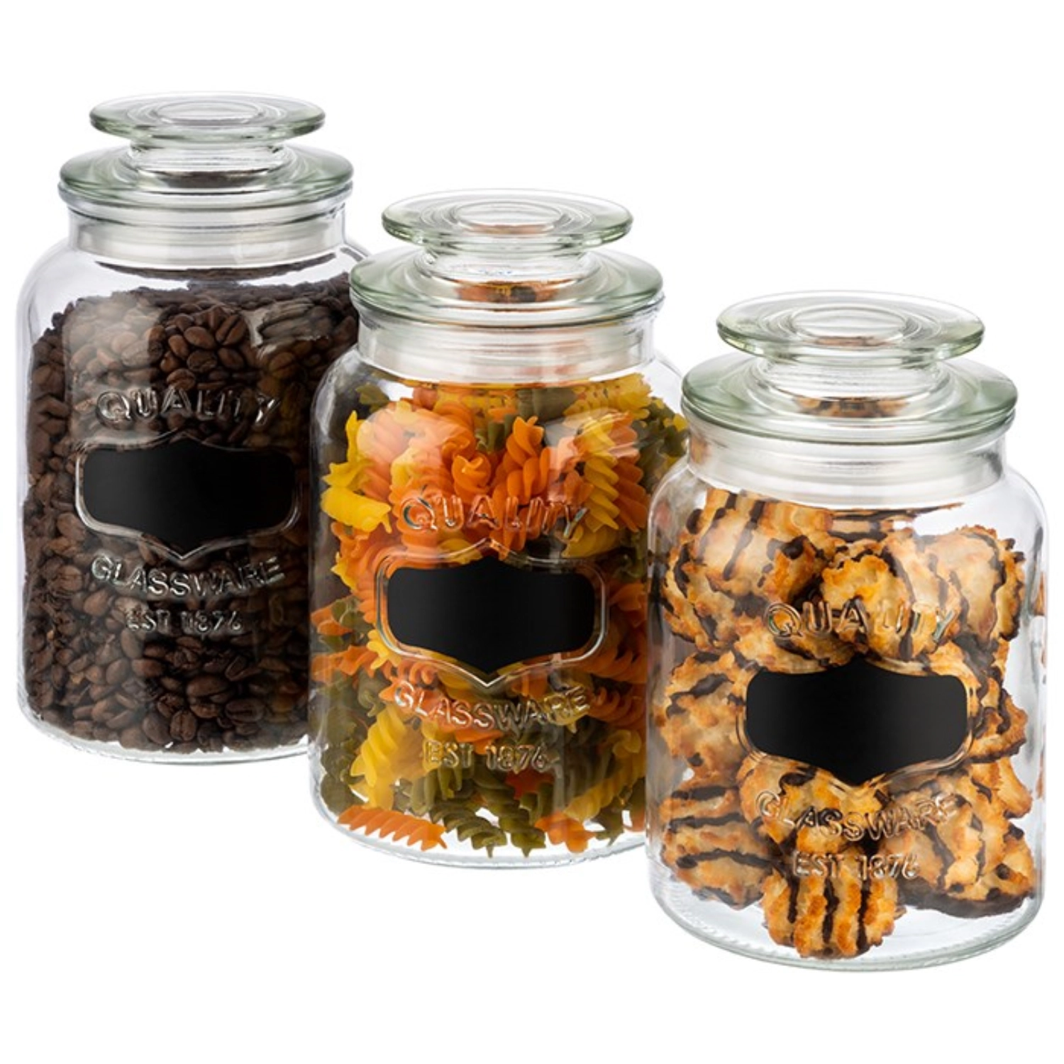 Canister Vorratsglas D12cm H21cm 1.5lt.