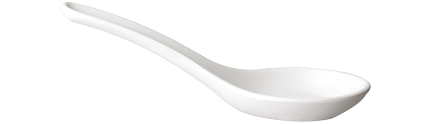 Cuillère à fingerfood hong kong 13.5x4.5cm, blanc
