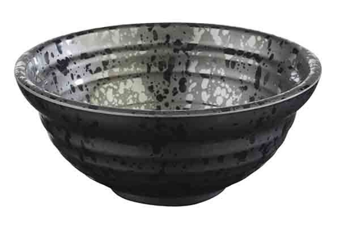 Bol Glamour, noir, mélamine, 0.25l, D12cm, H5cm