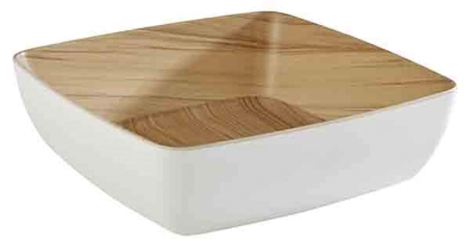 Bol FRIDA 2.65lt., blanc(extérieur)/imitation bois