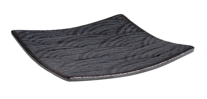 Tablett DARK WAVE 14x14cm H2cm