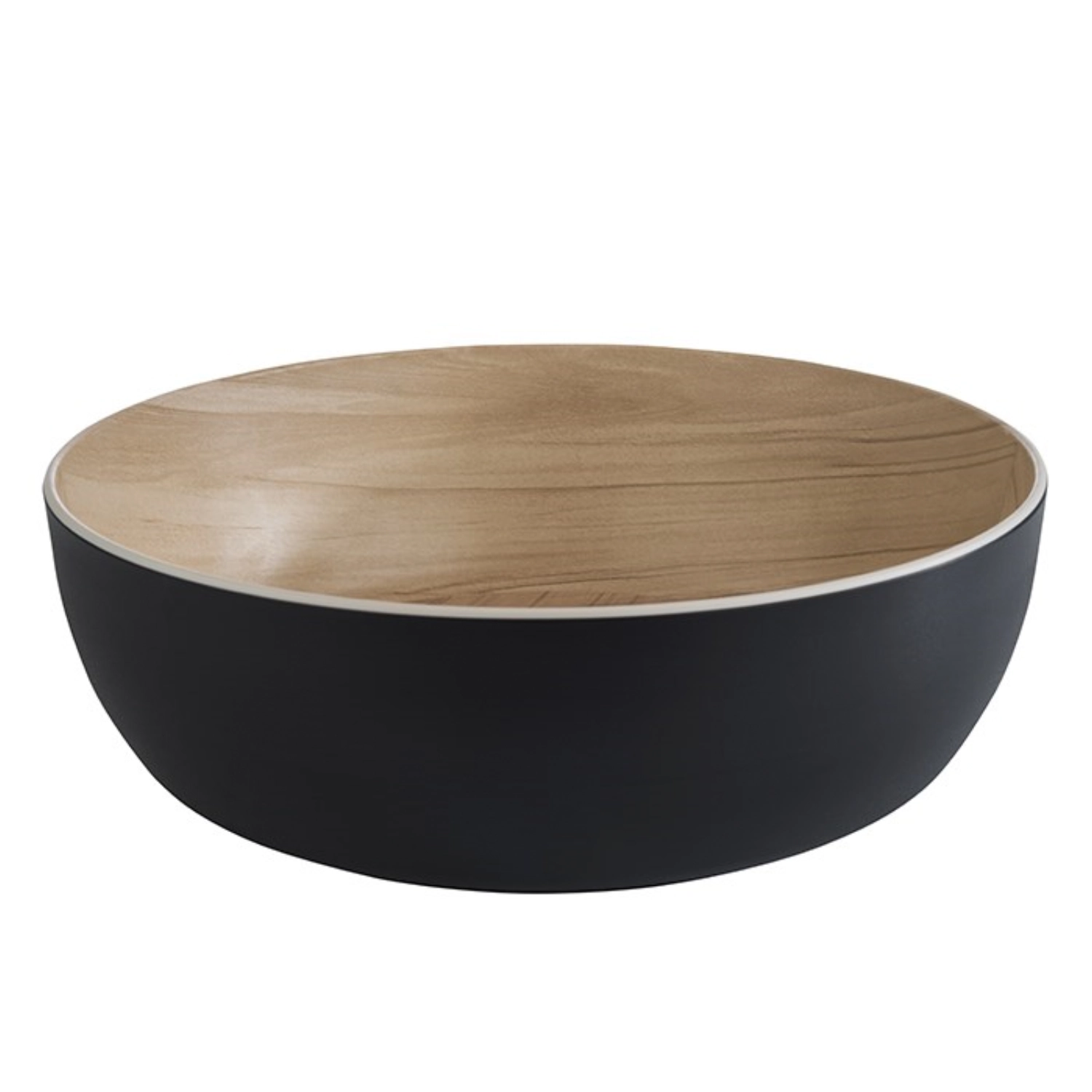 Schale FRIDA D30cm, H9.5cm, schwarz