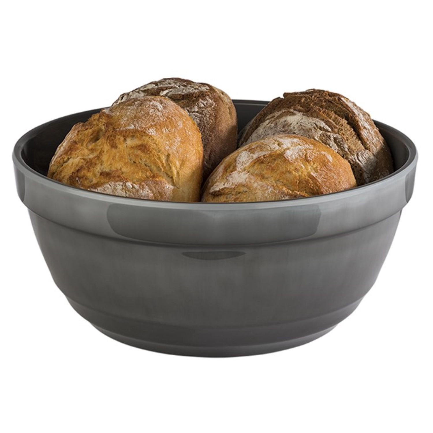 Schale EMMA D23cm H10.5cm Melamin grau