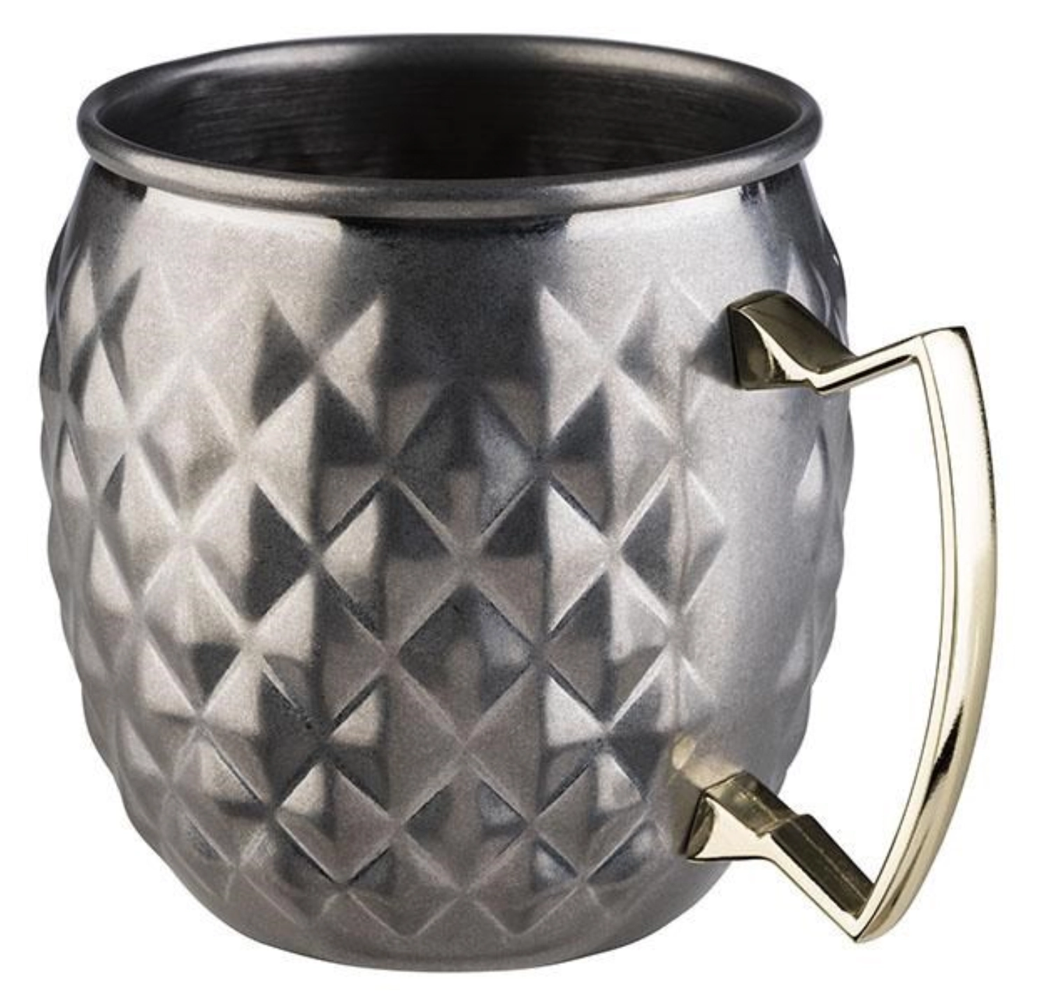 Mug Moscow Mule Antik-Edelstahl Look D9,5cm H10cm
