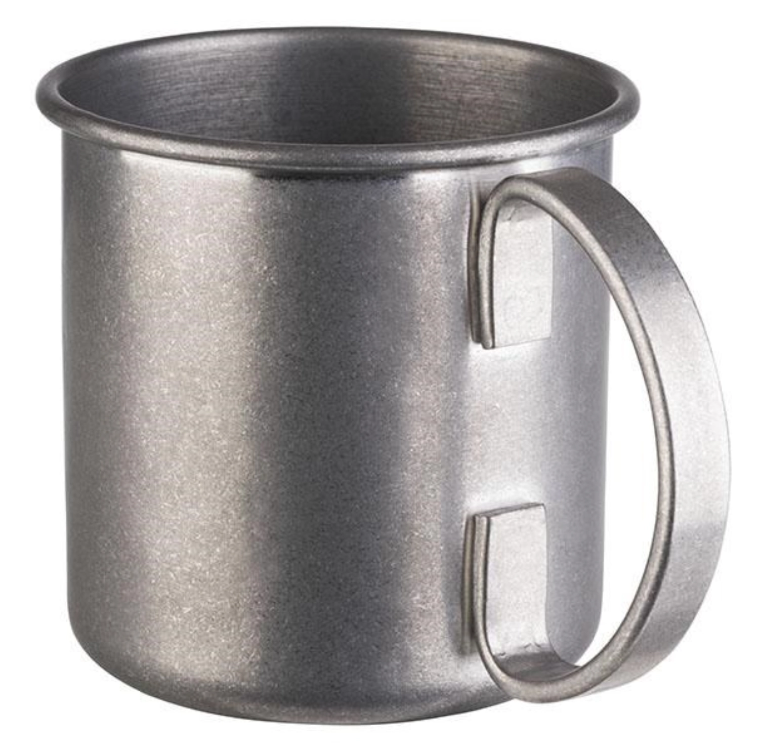 Mug Moscow Mule Antik-Edelstahl Look D9cm H9cm
