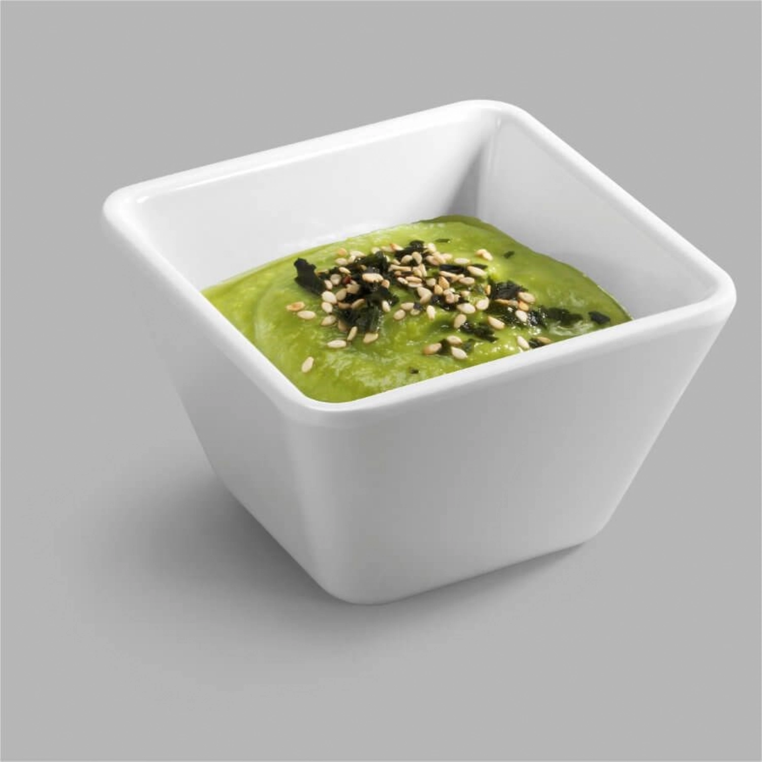 bol carré blanc 7x7cm h:4.2cm