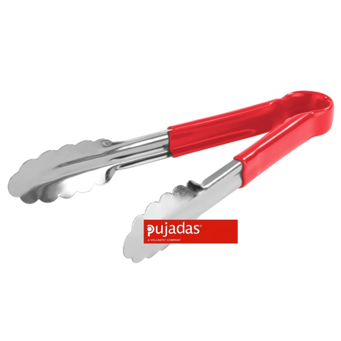 Pince buffet manche rouge 24cm