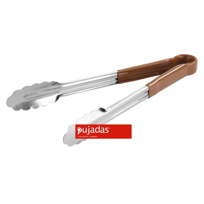 Pince buffet manche marron30cm