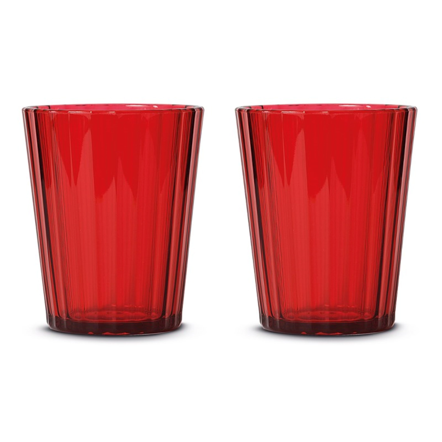Set de 2 verres en acrylique 350ml, rouge