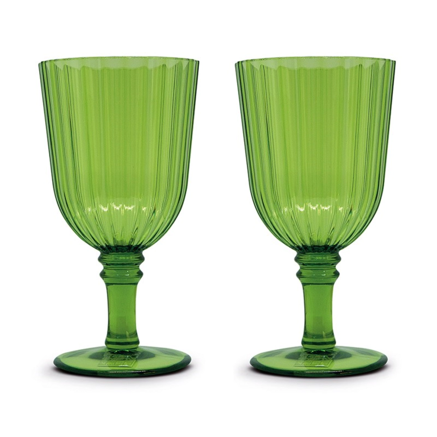 Set de 2 verres en acrylique 460ml, vert