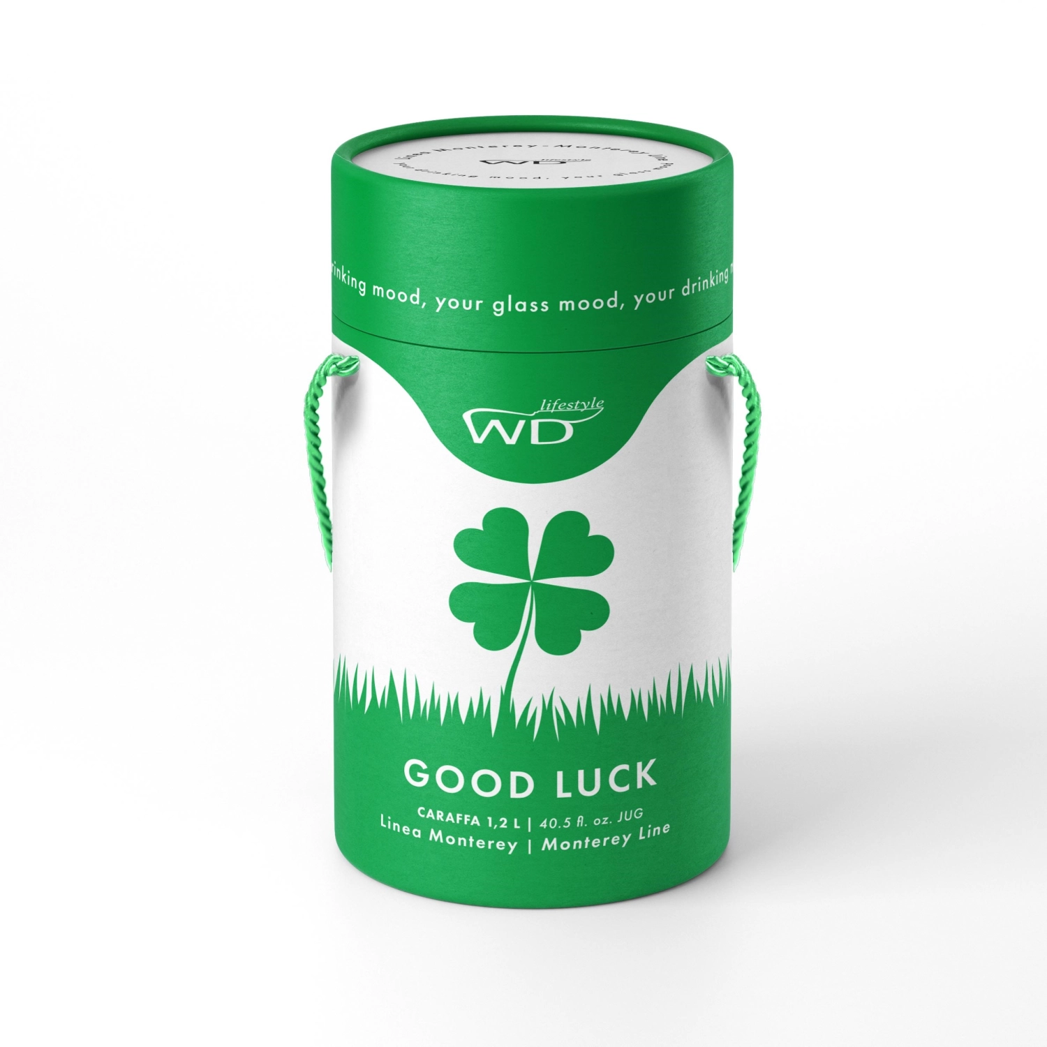 Carafe en verre borosilicaté 1.2 lt. avec couvercle