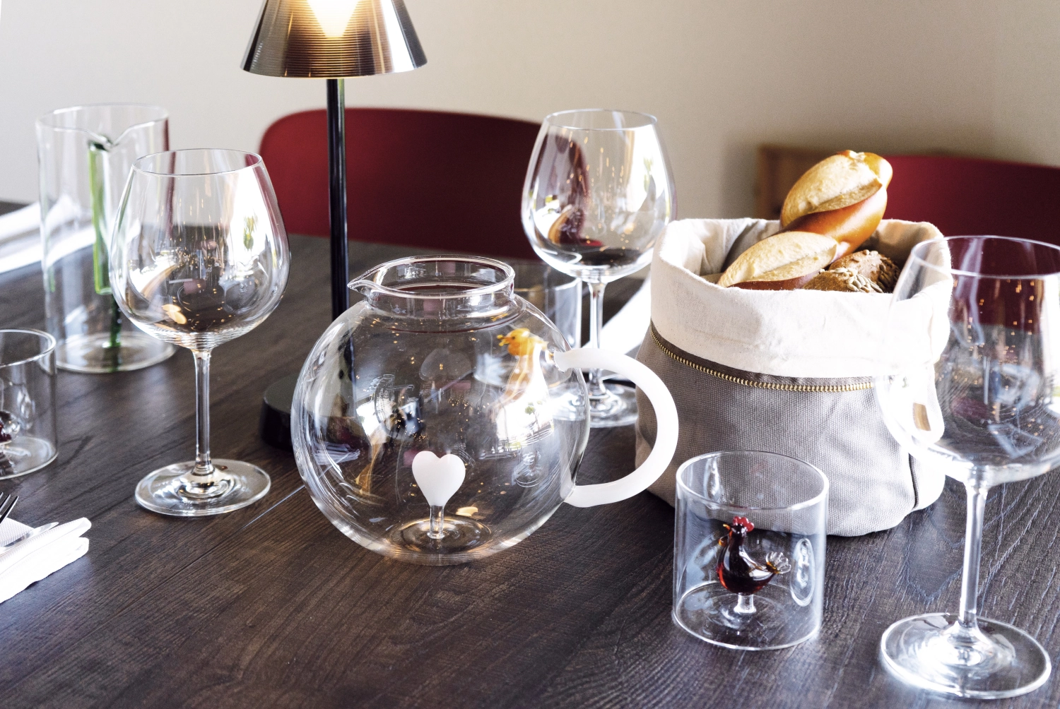 Cruche en verre borosilicaté