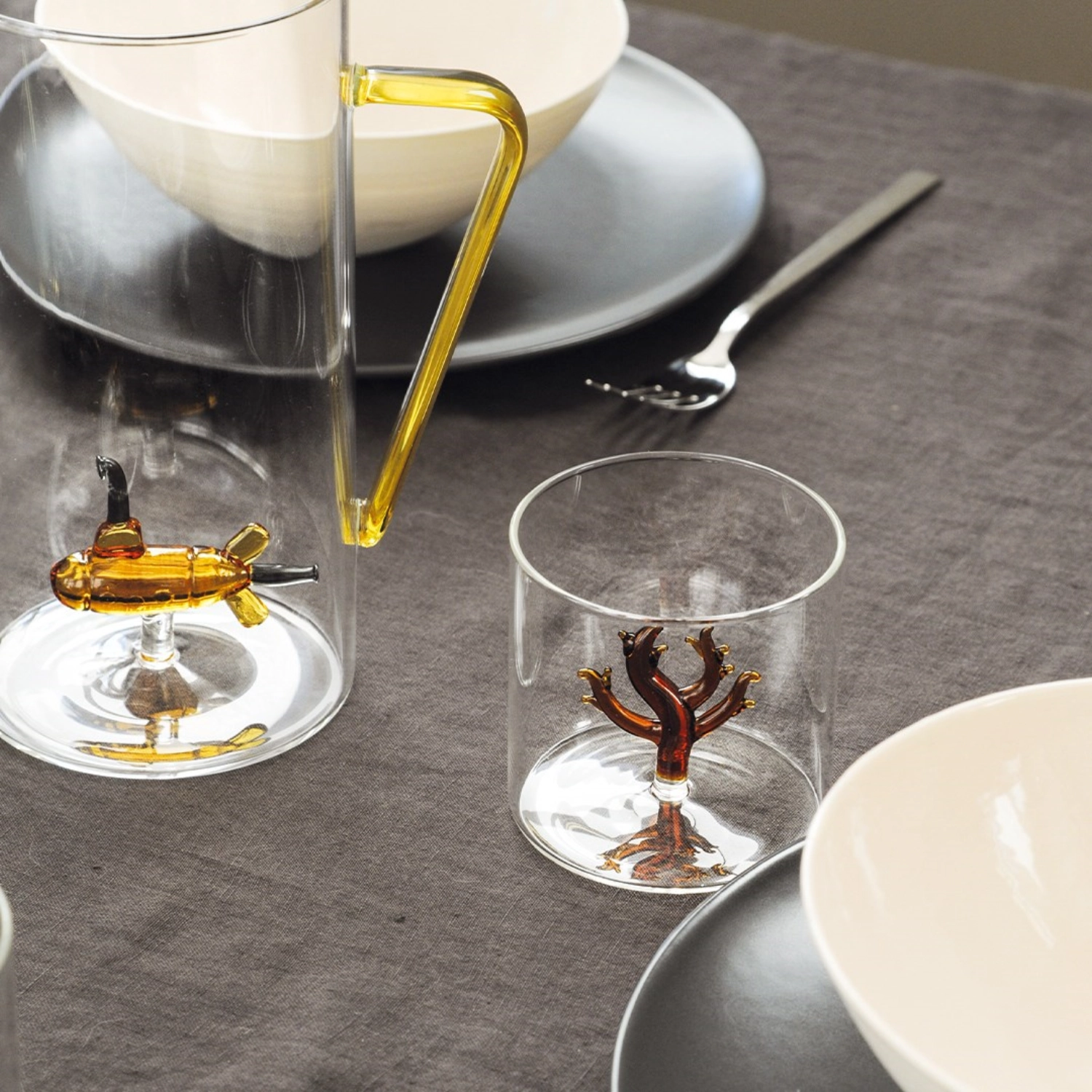 Verre en borosilicate 250 ml corail