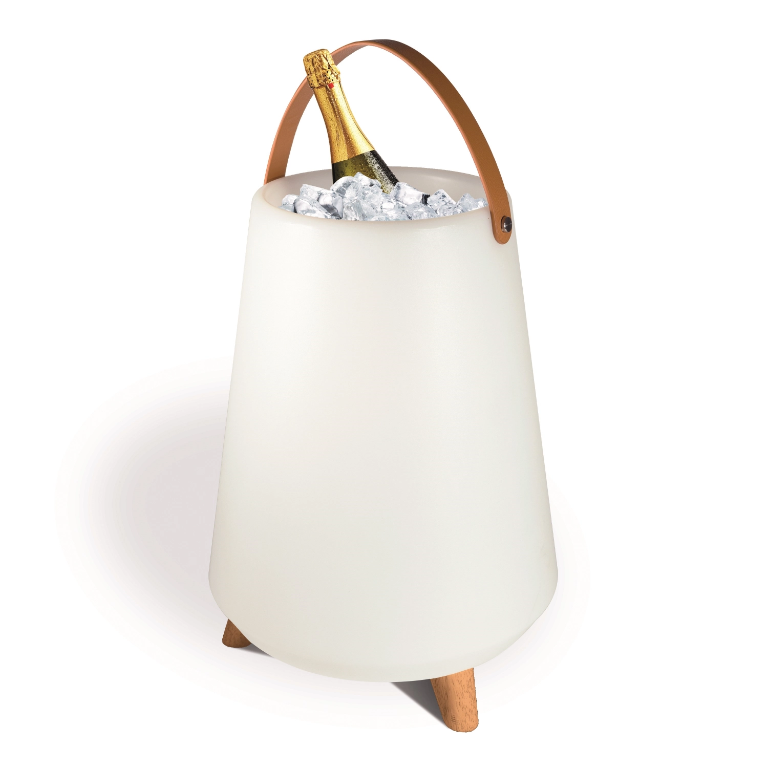 Haut-parleur Bluetooth et refroidisseur de vin LED 30x41cm