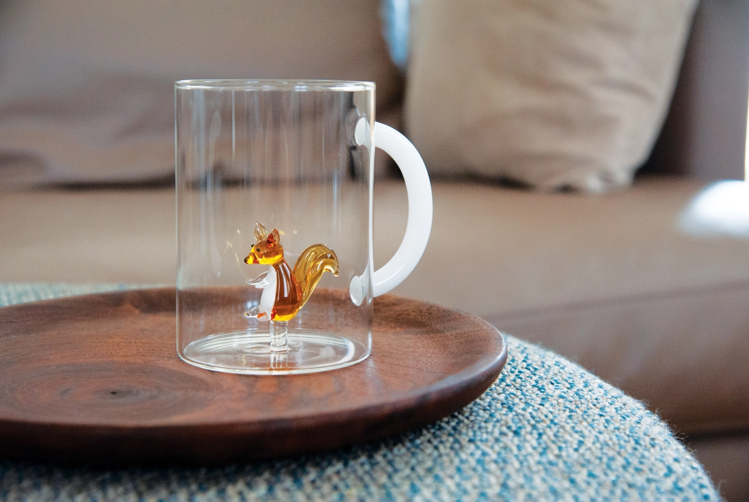 Gobelet a. verre en verre borosilicaté 420 ml écureuil