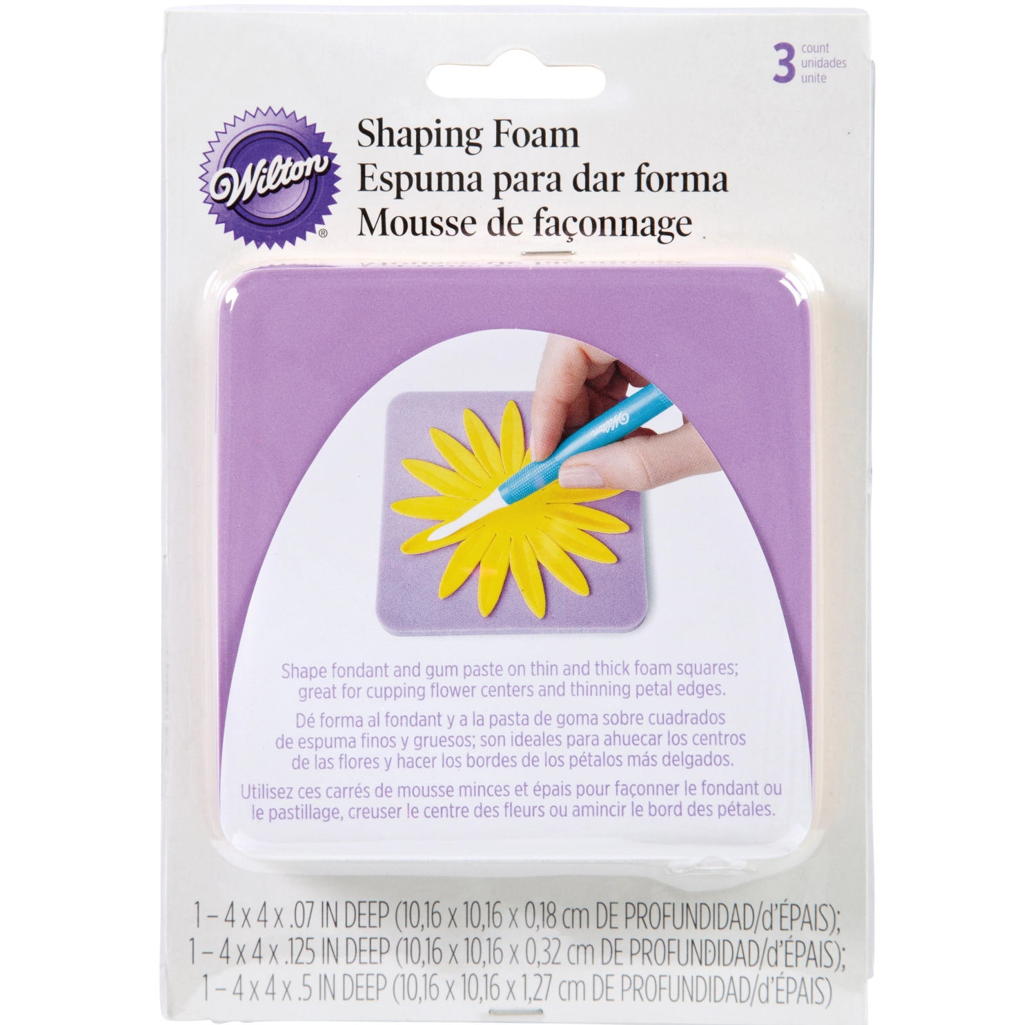 3er Set Blumenformer Schaumstoff