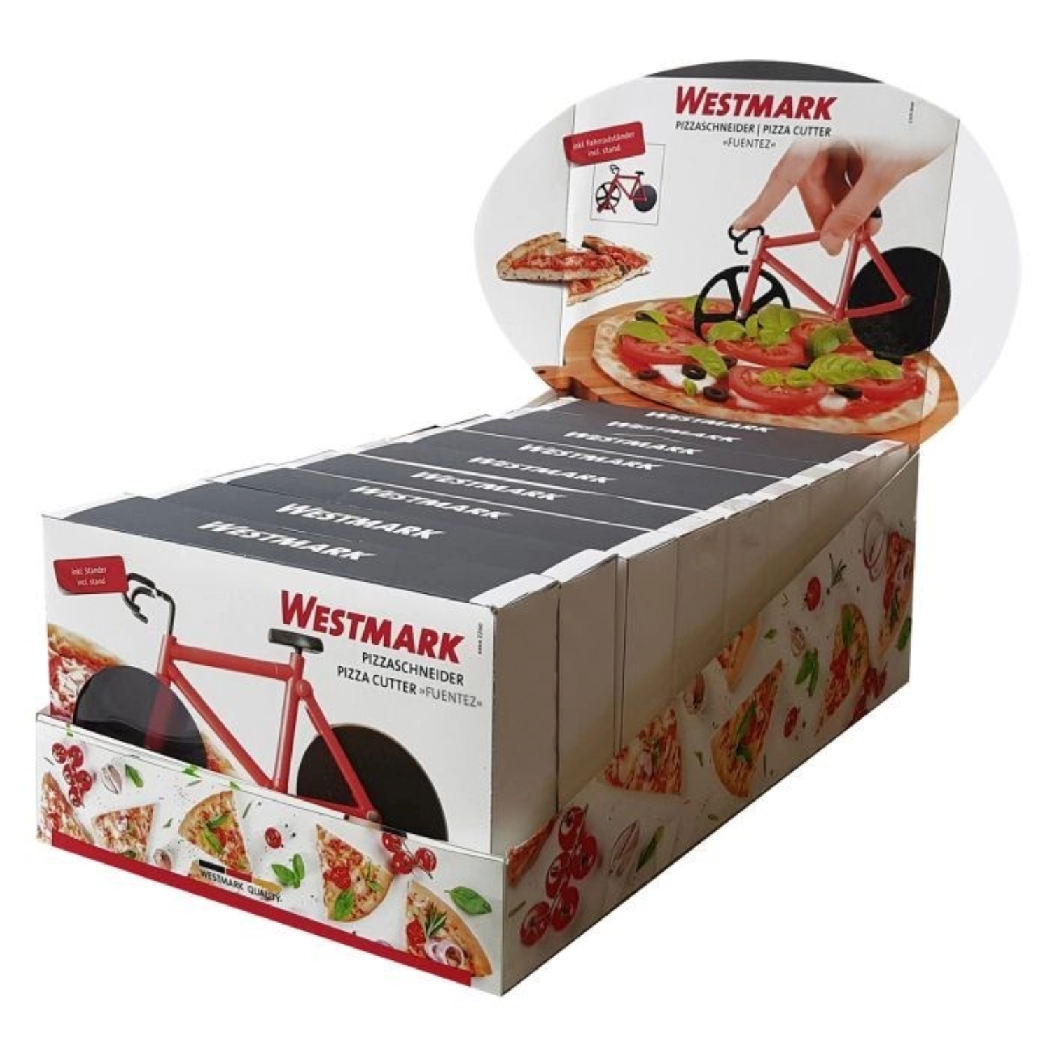 Présentoir 9 pcs. coupe-pizza fuentez, 18.5x11.5cm