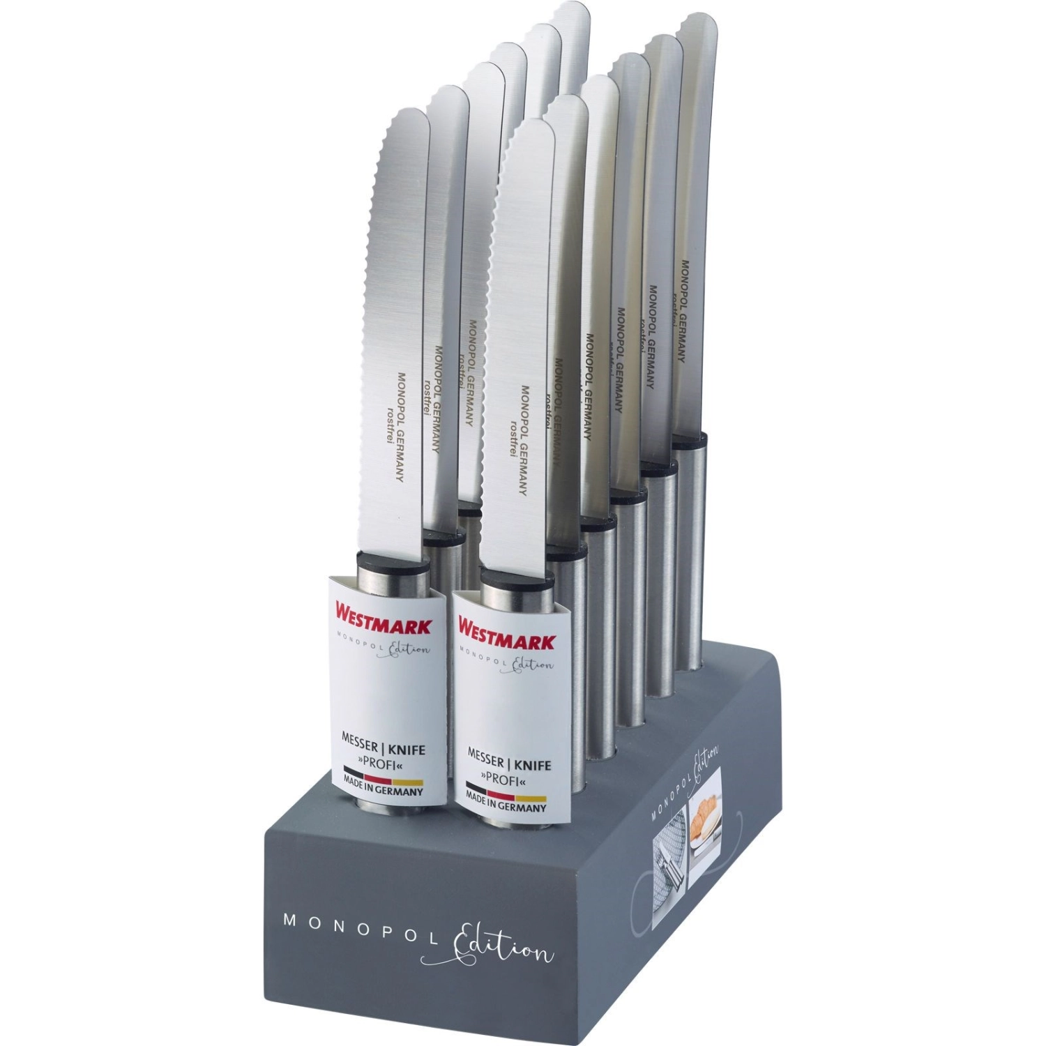 12 Stk. Display Profi Monopol Edition Vespermesser
