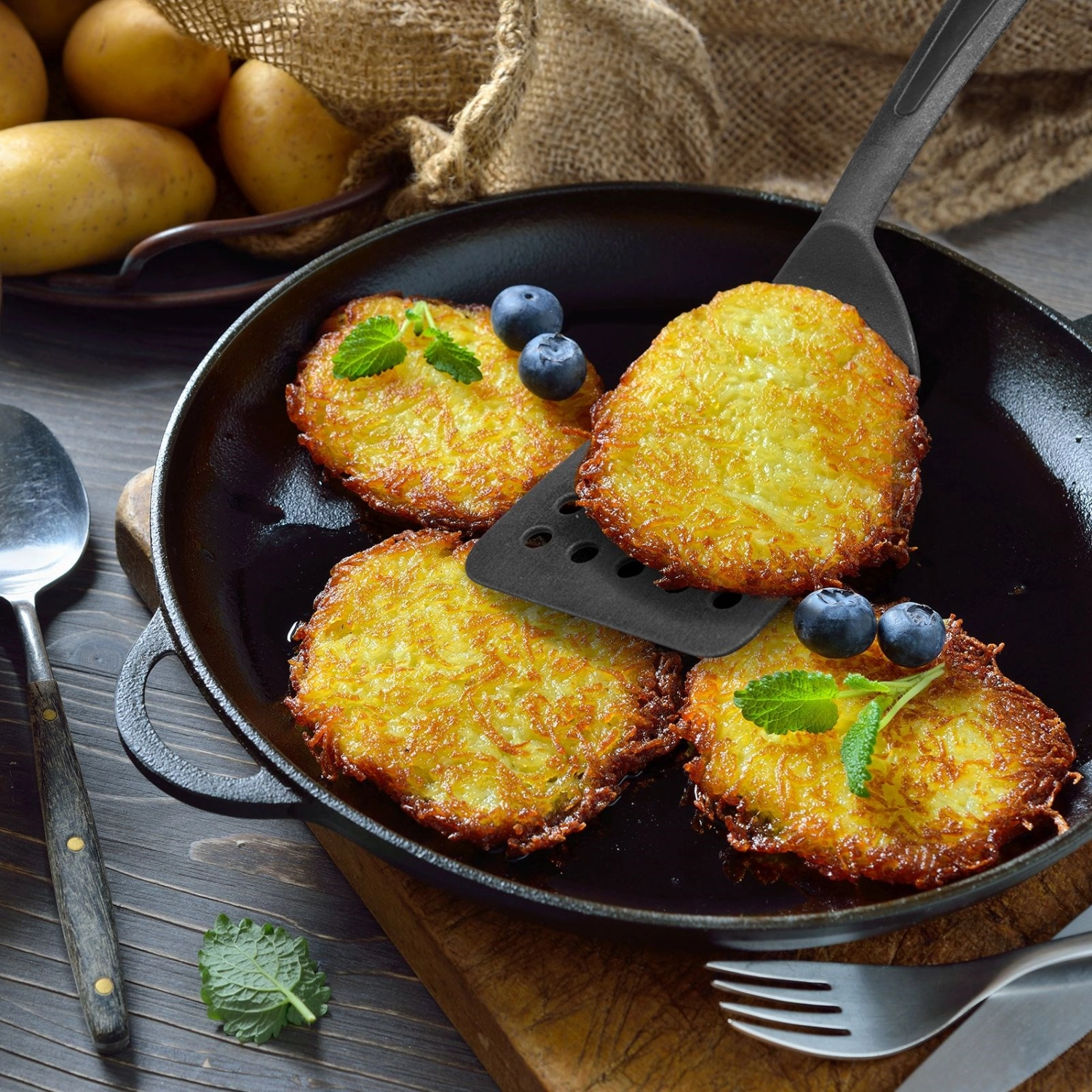 Spatule gentle plus avec grand manche perforé