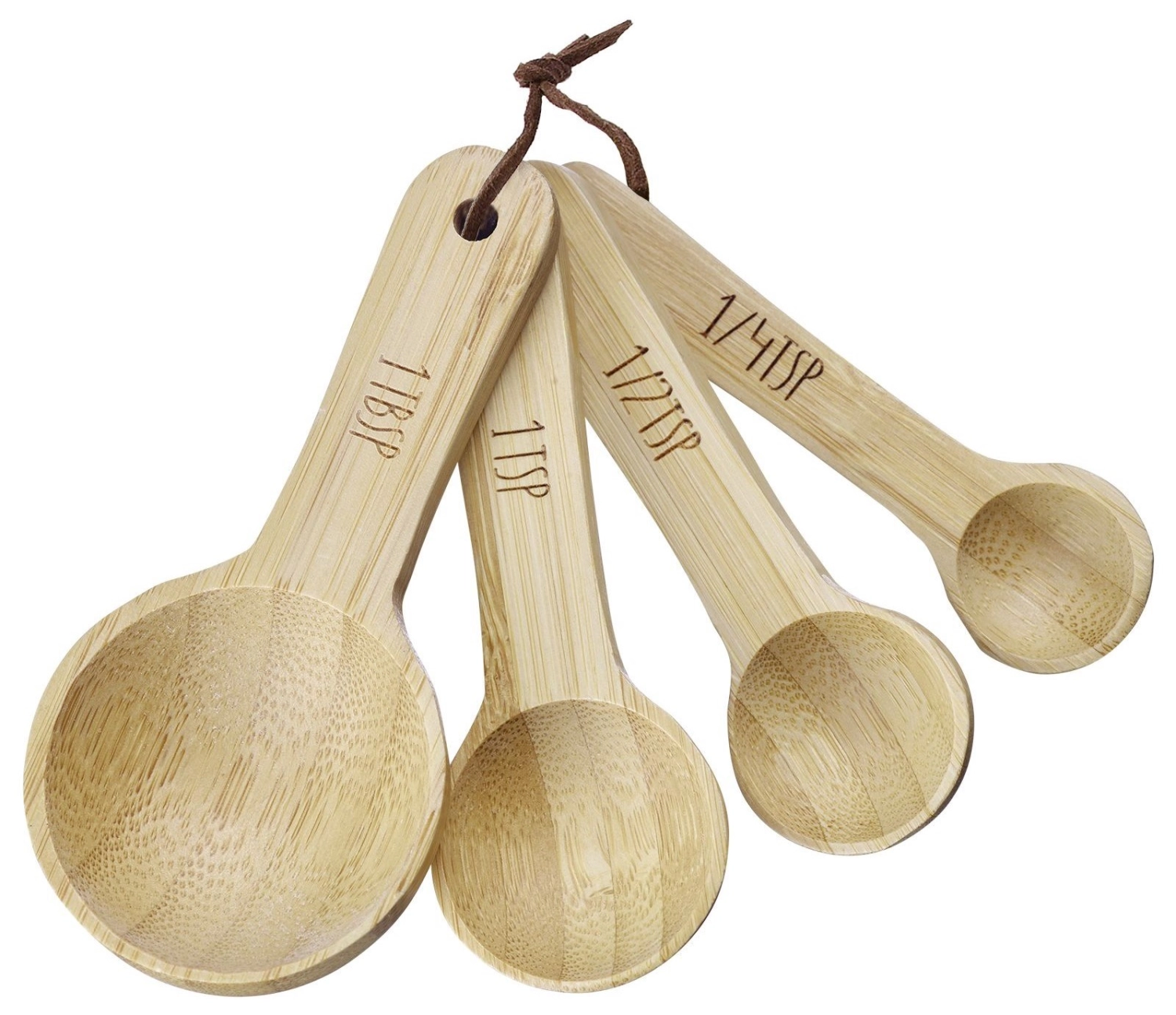 Set de 4 cuillères à mesurer woody
