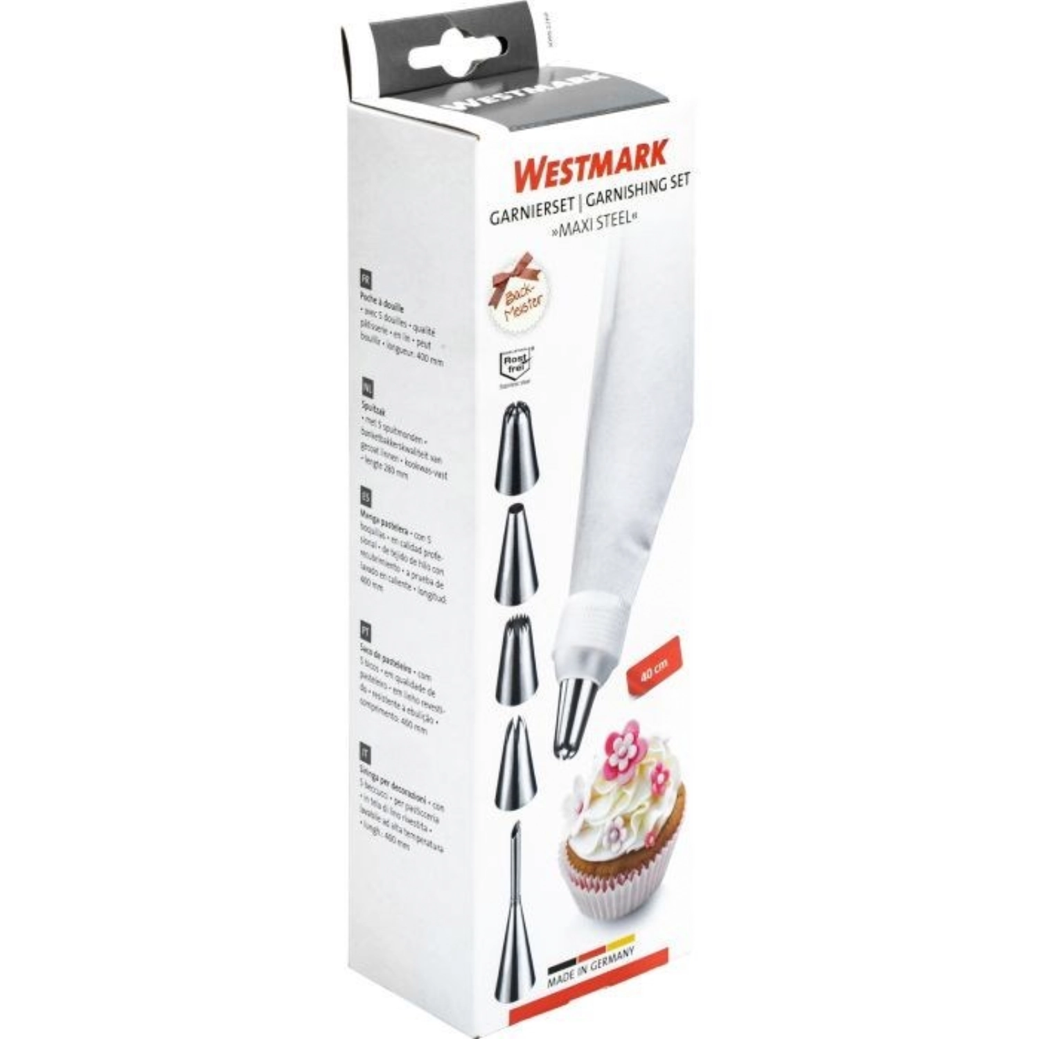 7-tlg. Maxi Steel Garnierset