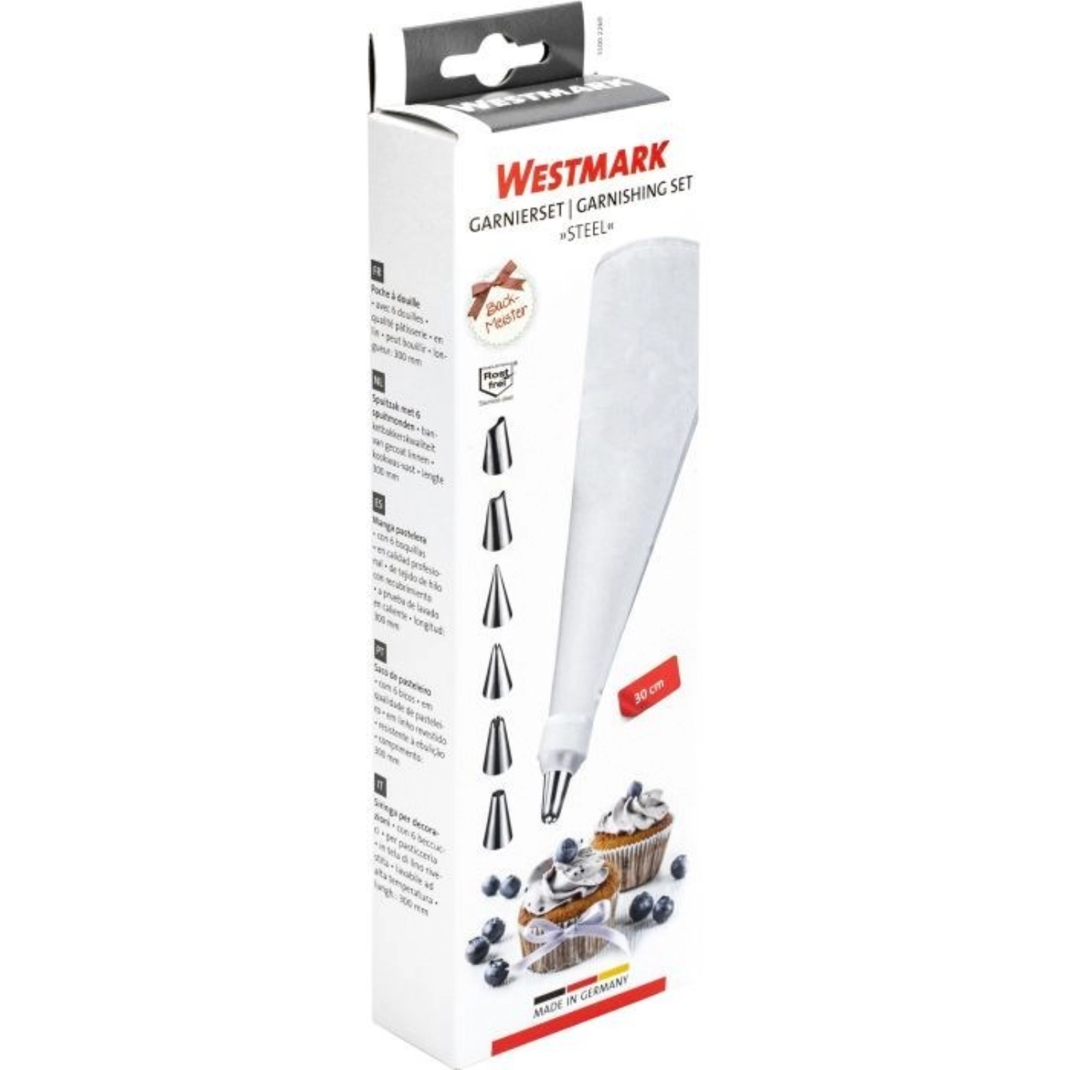 8 tlg. Steel Garnierset