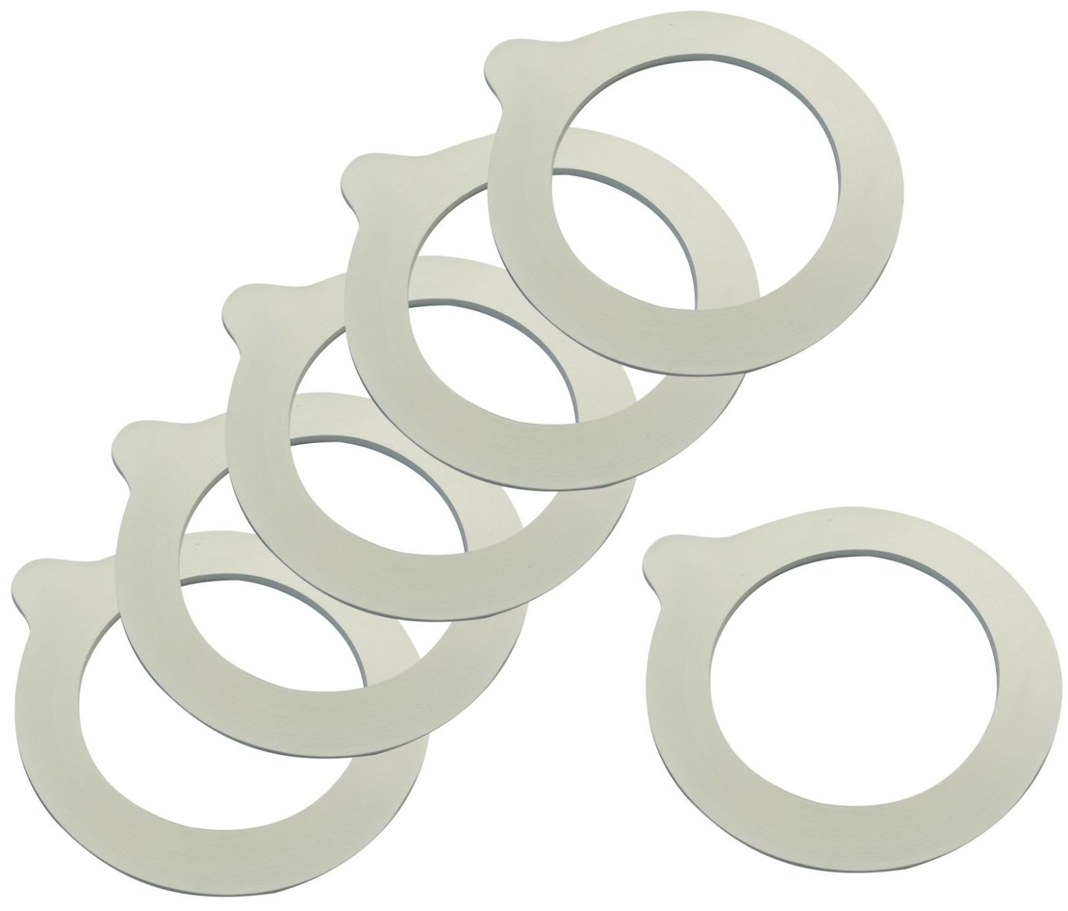 Set de 6 anneaux en caoutchouc, d68mm
