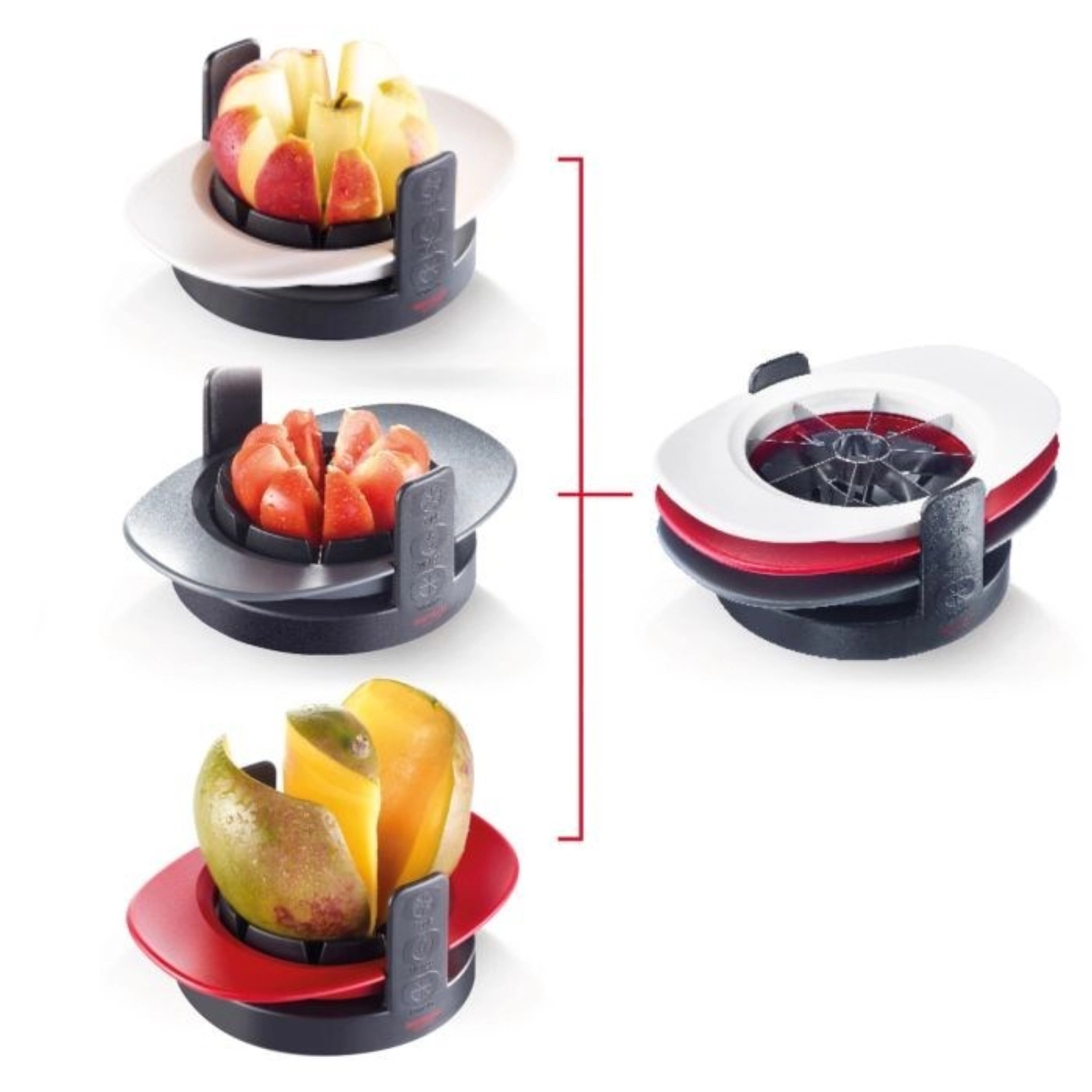 Coupe-pomme, tomate et mangue ´tutti frutti´