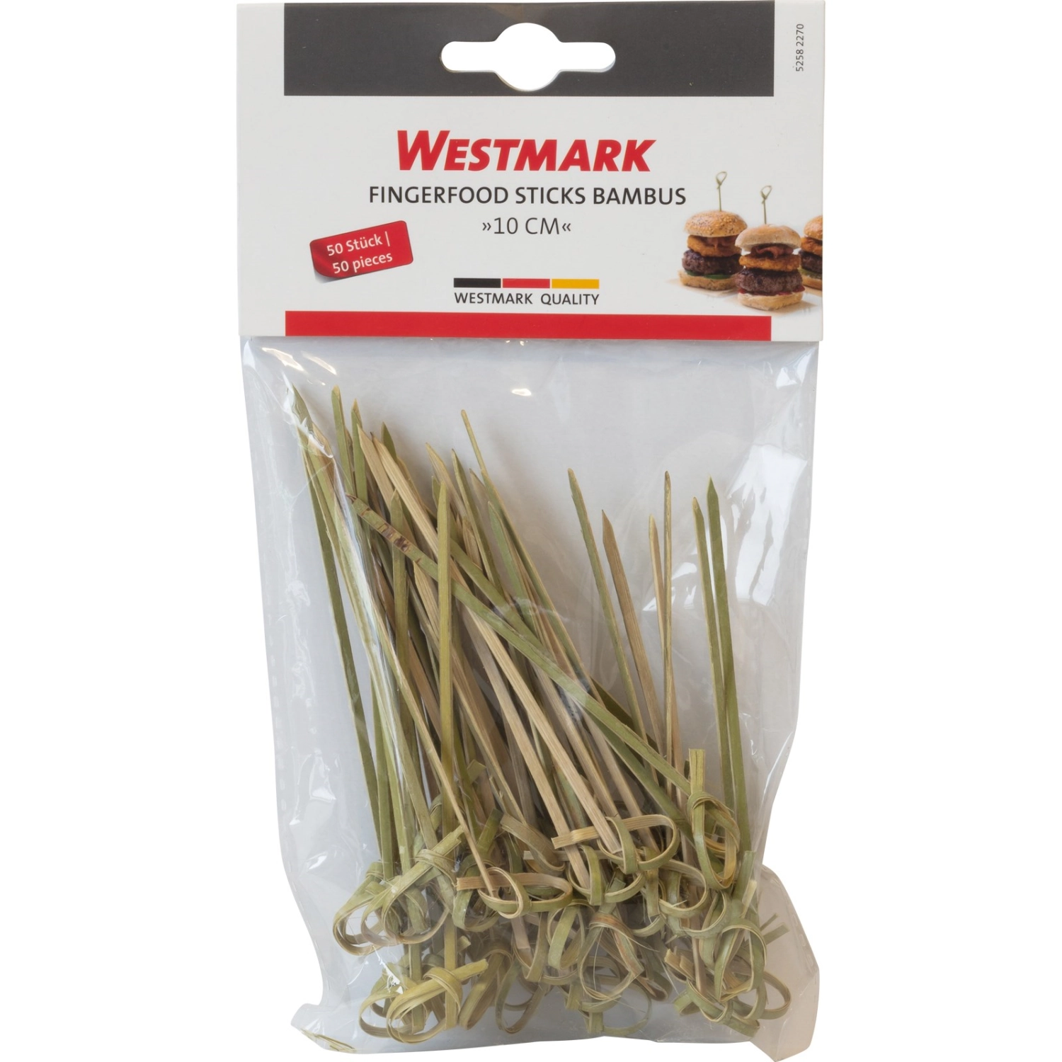 Set de 50 sticks fingerfood en bambou