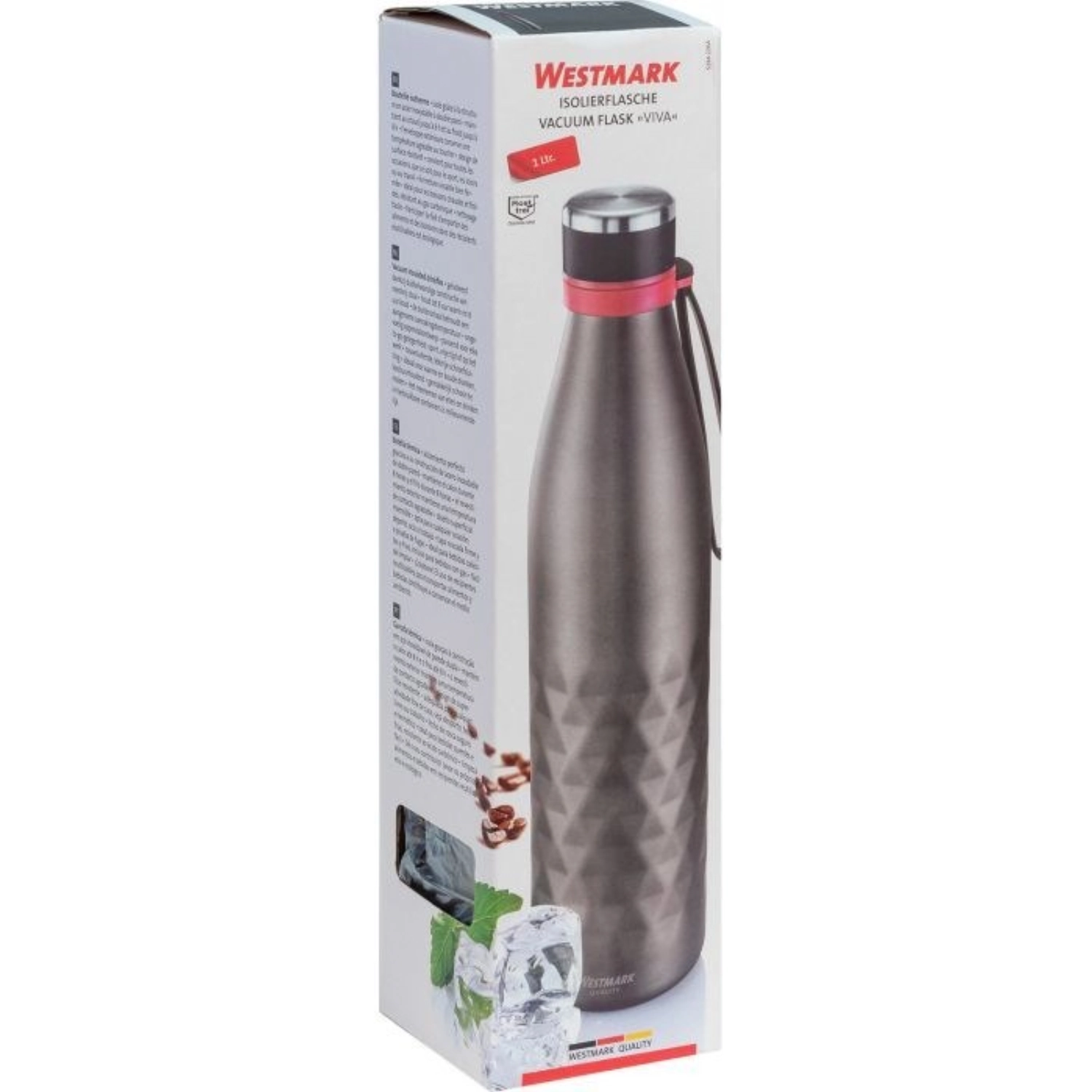 Bouteille isotherme ´viva´, 1000 ml, gris